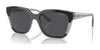 Vogue VO5558S Sunglasses | Size 55 / Black/Transparent Grey Glitter / Dark Grey (3N 9.3%) №313387
