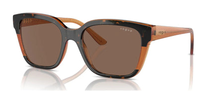 Vogue VO5558S Sunglasses Havana / Transparent Brown Glitter / Dark Brown