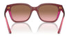Vogue VO5558S Sunglasses | Size 55 / Brown/Transparent Rose Glitter / Grey Gradient Brown (Polarized) (3P 14%) №3136T5