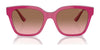 Vogue VO5558S Sunglasses | Size 55 / Brown/Transparent Rose Glitter / Grey Gradient Brown (Polarized) (3P 14%) №3136T5