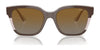 Vogue VO5558S Sunglasses | Size 55 / Brown/Transparent Rose Glitter / Grey Gradient Brown (Polarized) (3P 14%) №3136T5