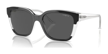 Vogue VO5558SF Sunglasses Top Black / Transparent / Dark Grey