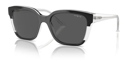 Vogue VO5558SF Sunglasses Top Black / Transparent / Dark Grey