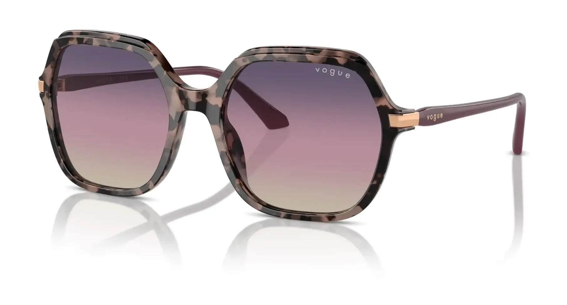 Vogue VO5561S Sunglasses Pink Tortoise / Gradient Brown / Violet / Blue