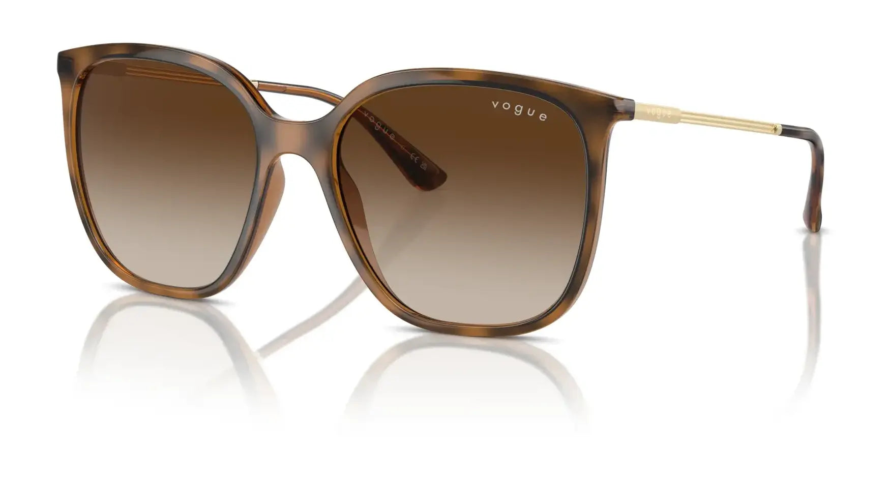 Vogue VO5564S Sunglasses Top Dark Havana / Light Brown / Gradient Brown