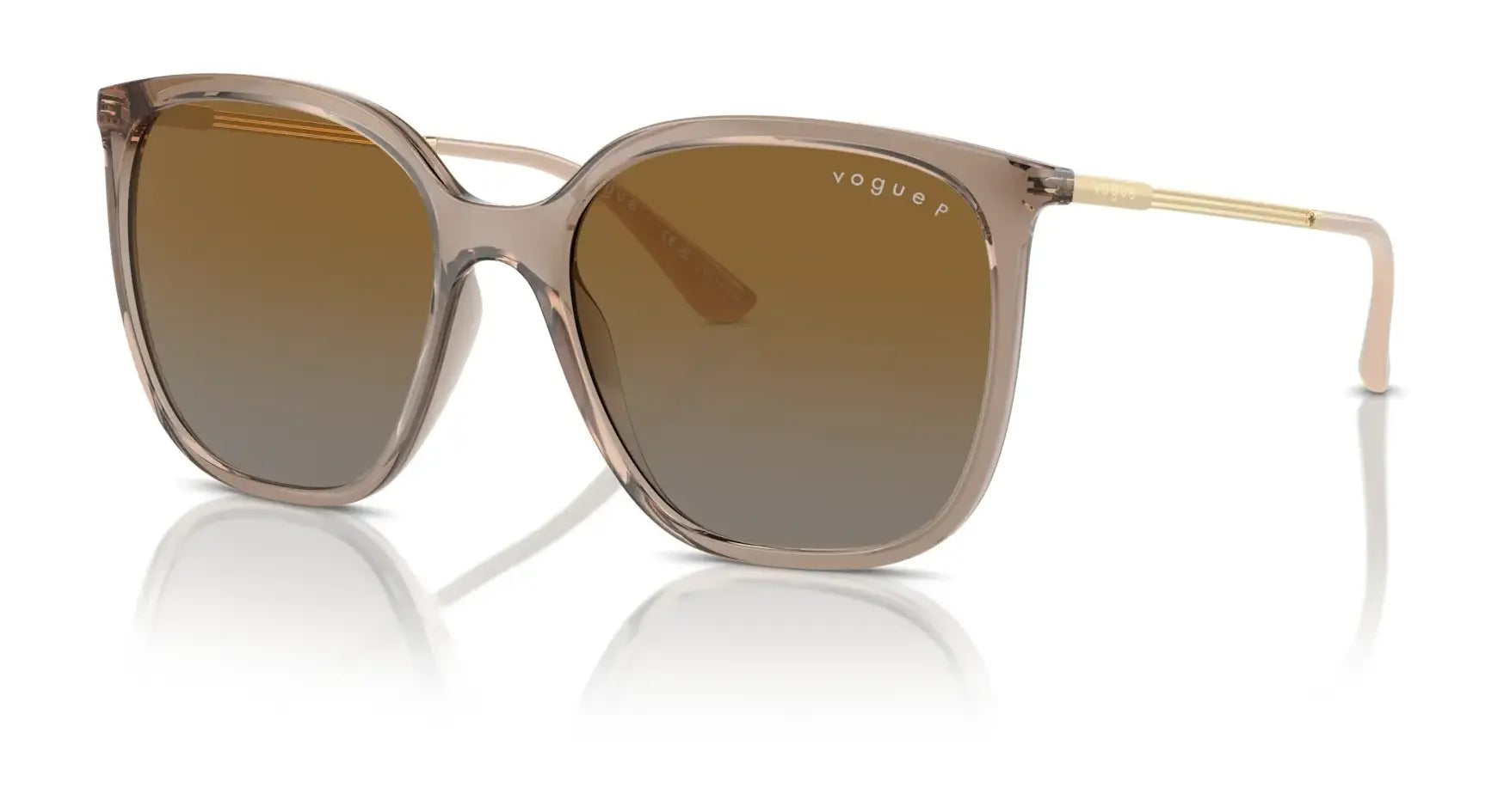 Vogue VO5564S Sunglasses Transparent Brown / Grey Gradient Brown Polarized
