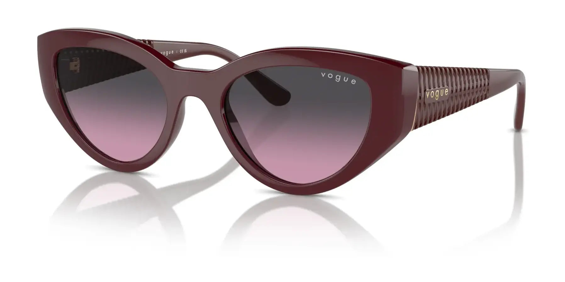 Vogue VO5566S Sunglasses Full Bordeaux / Violet Gradient Grey