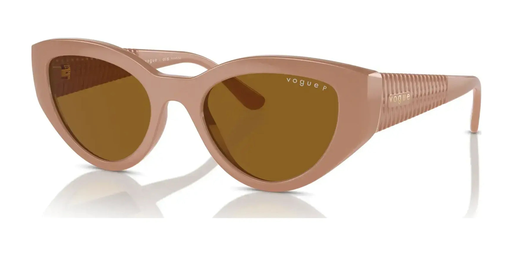 Vogue VO5566S Sunglasses Full Beige / Dark Brown (Polarized)