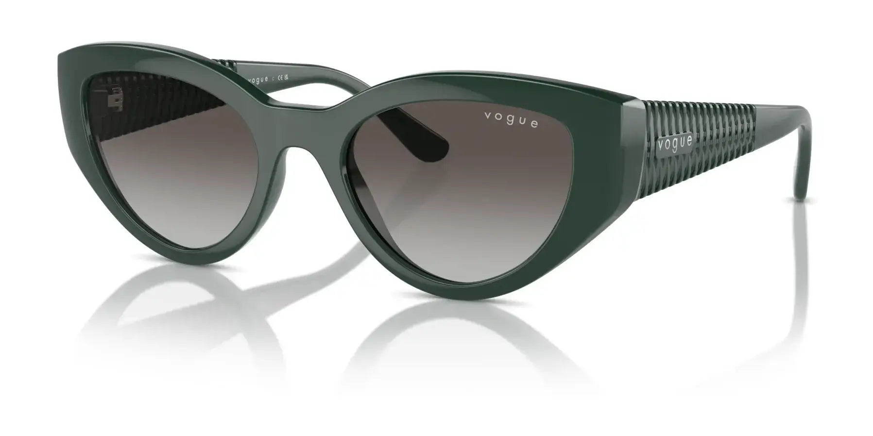 Vogue VO5566S Sunglasses Full Dark Green / Grey Gradient Black