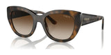 Vogue VO5567S Sunglasses Top Dark Havana / Light Brown / Gradient Brown