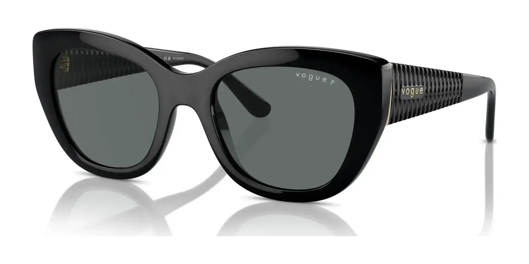 Vogue VO5567S Sunglasses Black / Dark Grey (Polarized)