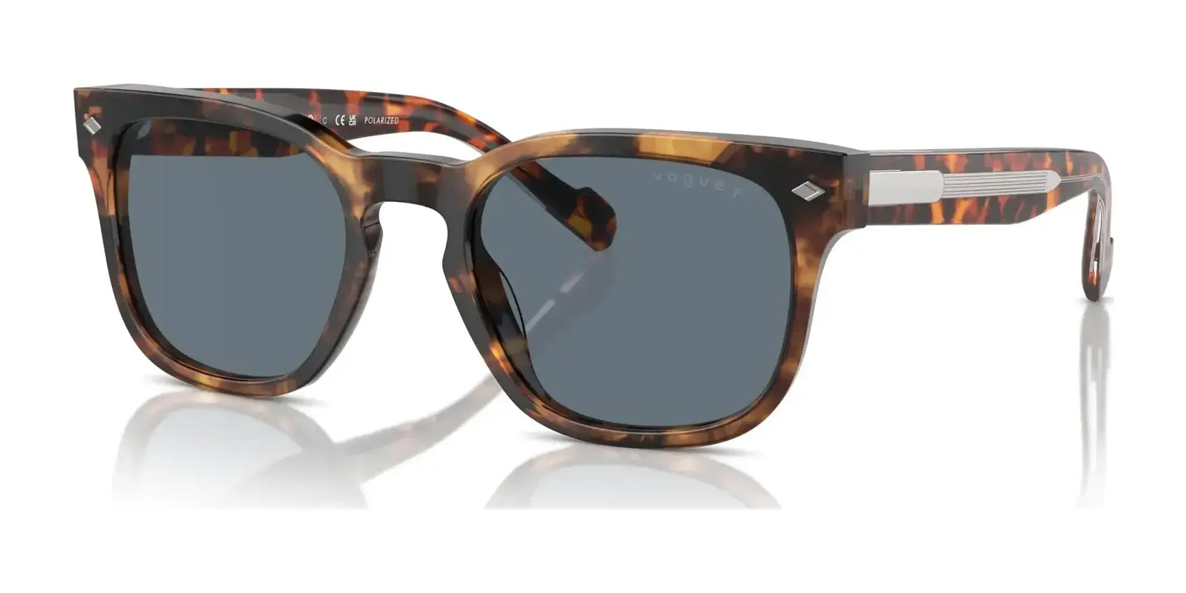 Vogue VO5571S Sunglasses Honey Havana / Blue  (Polarized)
