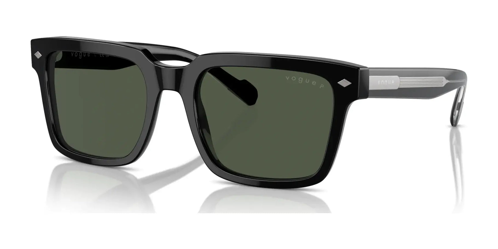 Vogue VO5573S Sunglasses Black / Dark Green  (Polarized)