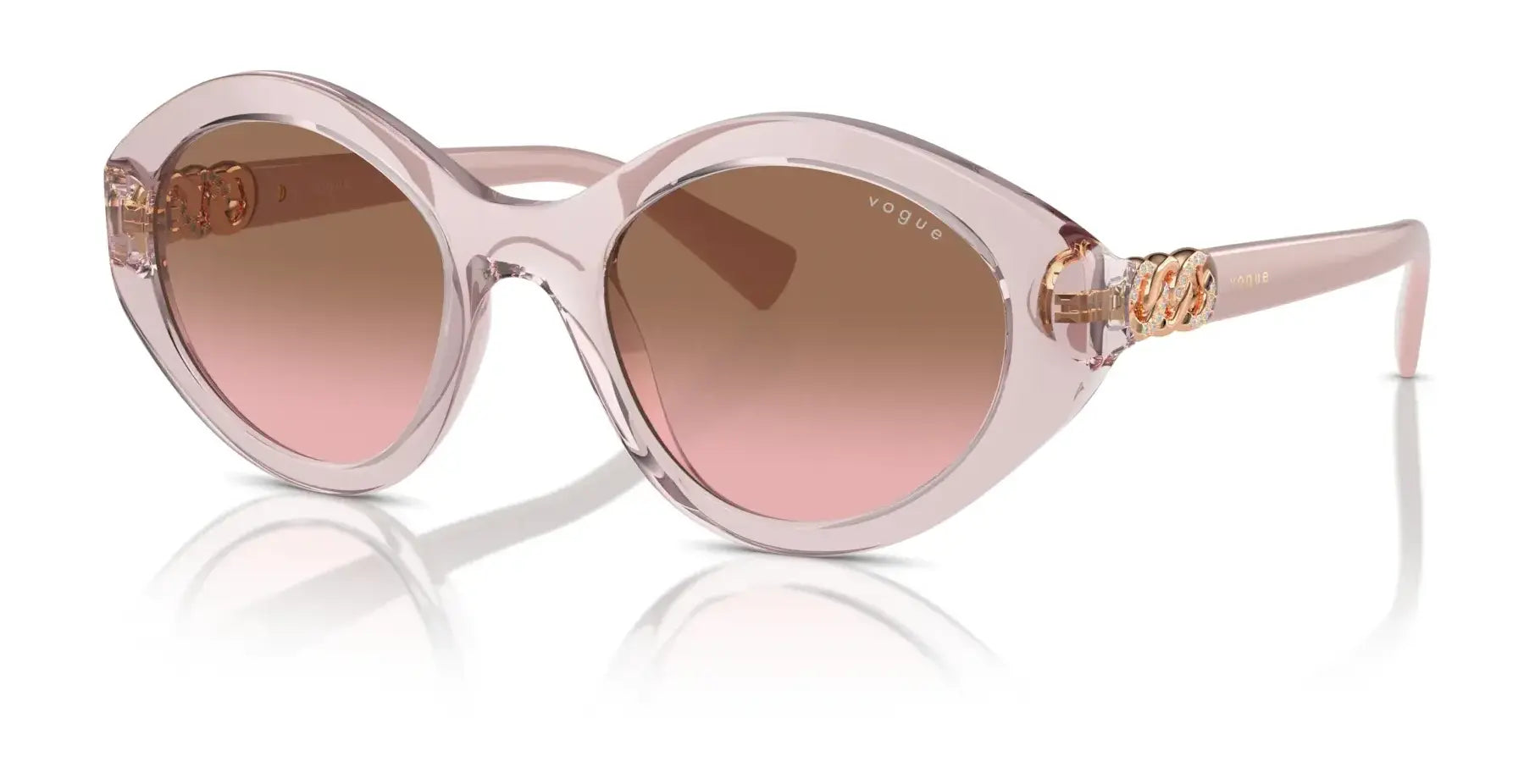Vogue VO5576SB Sunglasses Transparent Pink / Pink Gradient Brown