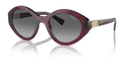 Vogue VO5576SB Sunglasses Transparent Cherry / Gradient Grey Polarized
