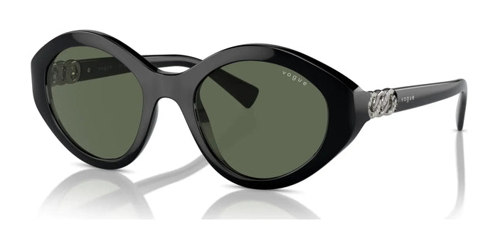 Vogue VO5576SB Sunglasses | Size 52 / Black / Dark Green (3N 12.9%) №W44/71