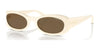 Vogue VO5582S Sunglasses | Size 53 / Full Ivory / Dark Brown (3N 14.5%) №316773
