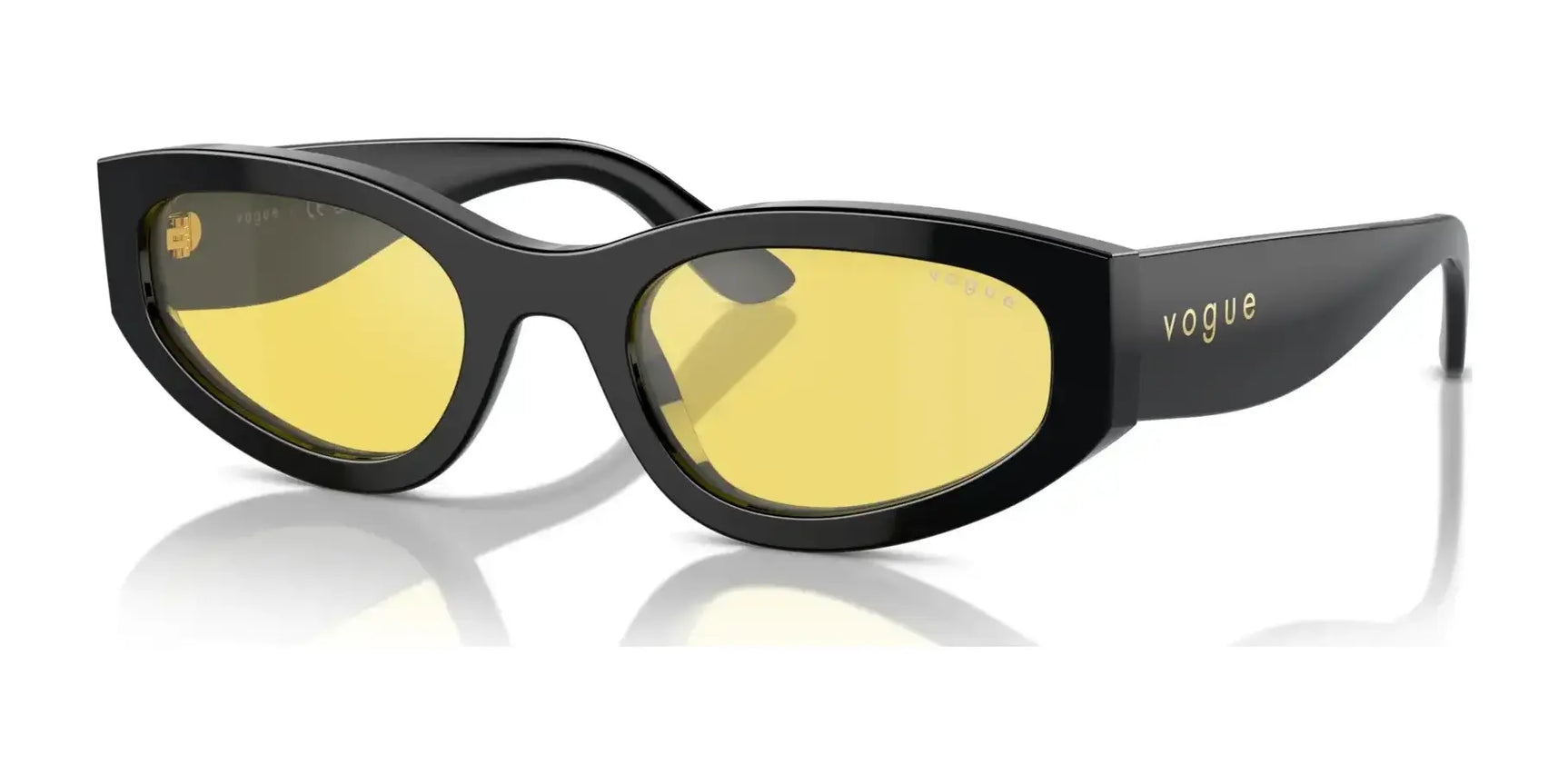 Vogue VO5585S Sunglasses Black / Yellow Flash Silver