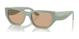 Vogue VO5586S Sunglasses Full Light Green / Dark Brown