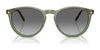 Vogue VO5599S Sunglasses | Size 53 / Transparent Brown / Blue (Polarized) (2P 20.3%) №31894Y