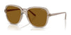 Vogue VO5601S Sunglasses | Size 53 / Transparent Caramel / Dark Brown (Polarized) (3P 13.4%) №299083