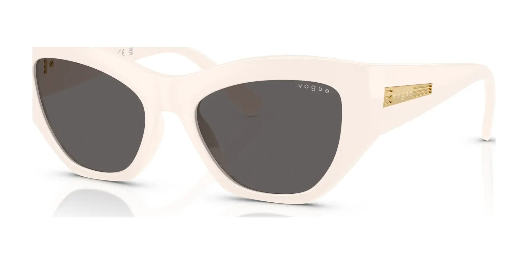 Vogue VO5607S Sunglasses Full Ivory / Black Smoke