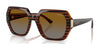 Vogue VO5612SB Sunglasses | Size 55 / Striped Brown Havana / Gradient Brown (Polarized) (3P 14%) №2571T5