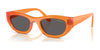 Vogue VO5616S Sunglasses | Size 51 / Transparent Orange / Black Smoke (3N 12.5%) №318287