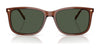 Vogue VO5618S Sunglasses | Size 57 / Transparent Brown / Dark Green (Polarized) (3P 11.6%) №32029A
