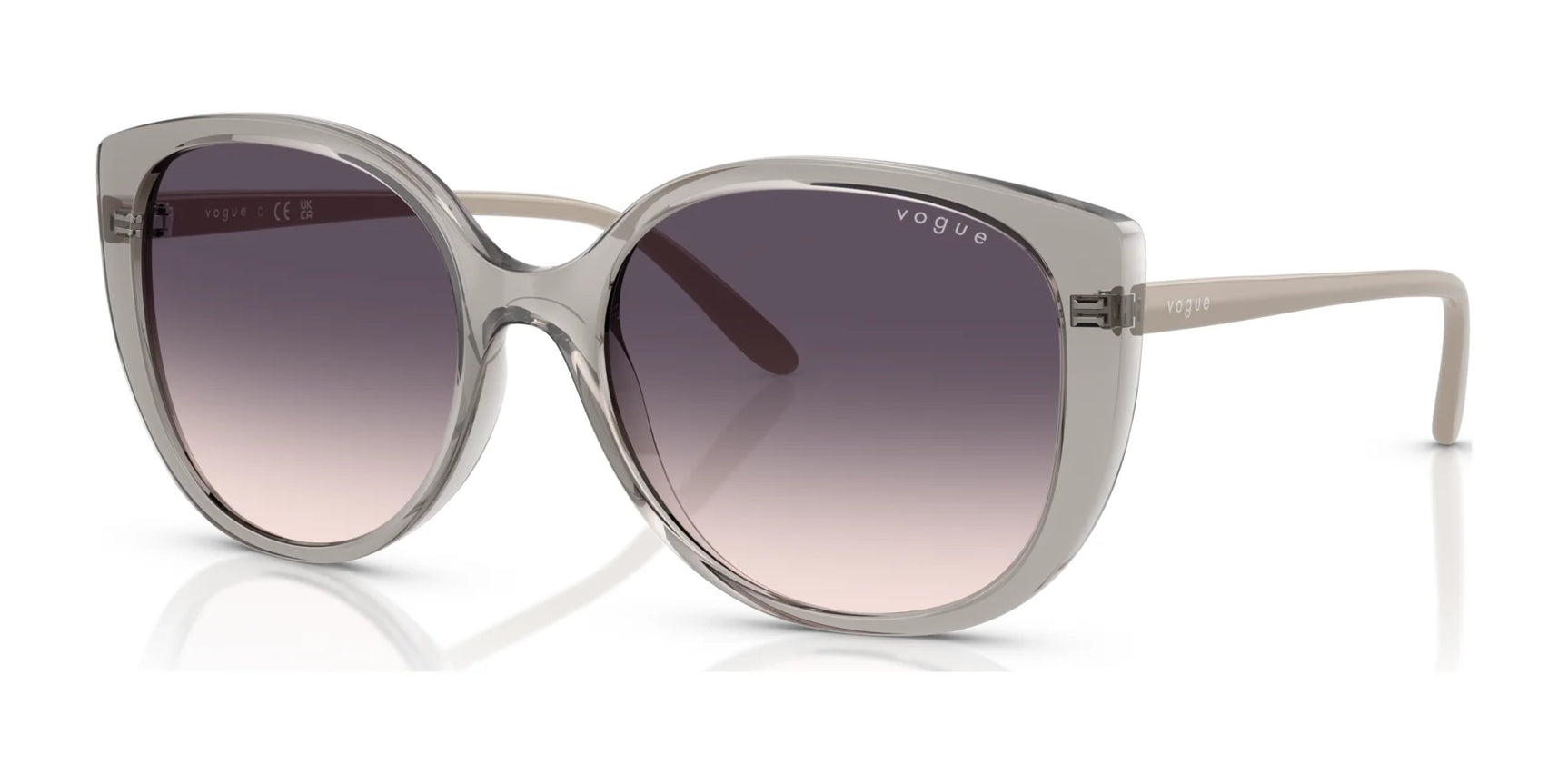Vogue VO5623S Sunglasses Transparent Grey / Pink Gradient Grey