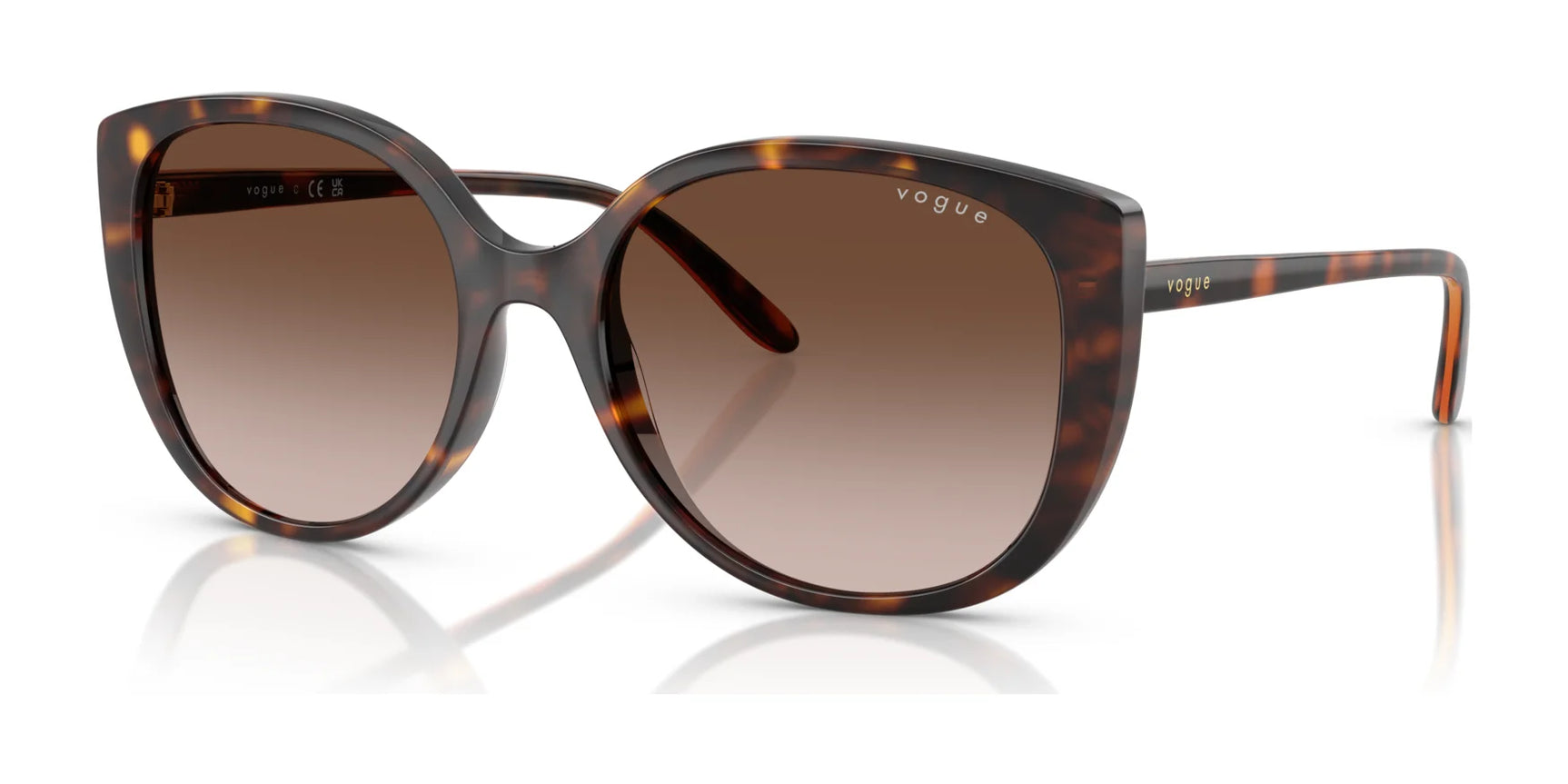 Vogue VO5623SF Sunglasses Dark Havana / Gradient Brown