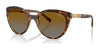Vogue VO5634SB Sunglasses | Size 53 / Striped Dark Havana / Grey Gradient Brown (Polarized) (3P 14%) №1508T5