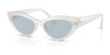 Vogue VO5637SU Sunglasses | Size 52 / Top White/Opal Milk / Light Blue Mirror Silver (2N 24.4%) №32201U