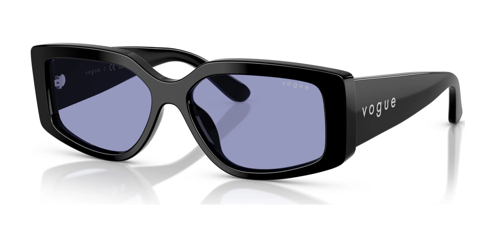 Vogue VO5642SU Sunglasses Black / Dark Violet