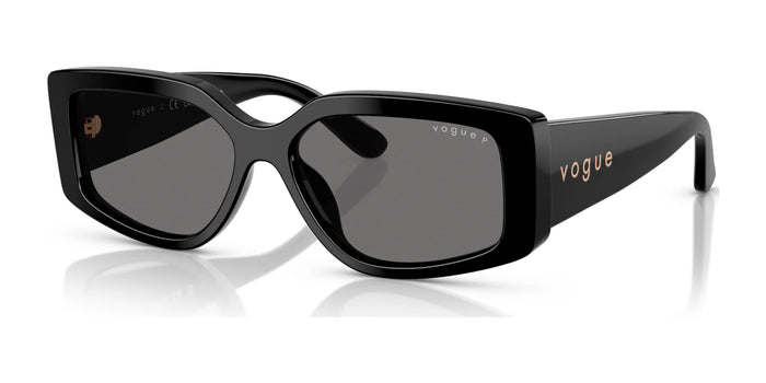 Vogue VO5642SU Sunglasses | Size 55 / Black / Dark Grey (Polarized) (3P 15%) №W44/81