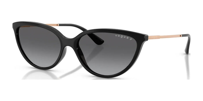 Vogue VO5672S Sunglasses | Size 57 / Black / Gradient Grey (Polarized) (3P 13%) №W44/T3