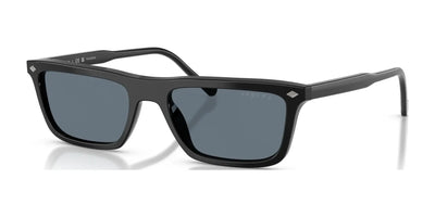 Vogue VO5687S Sunglasses Black / Blue Silver Mirror (Polarized)