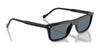Vogue VO5687S Sunglasses | Size 55 / Black / Blue Silver Mirror (Polarized) (2P 20.3%) №W44/4Y