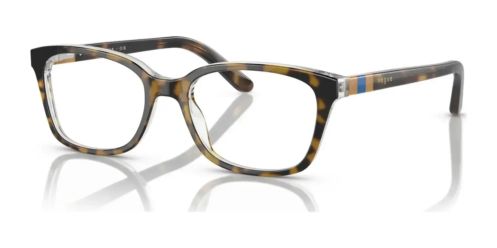 Vogue VY2001 Eyeglasses Top Light Havana / Transparent