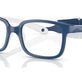 Blue On Cream Rubber №2974