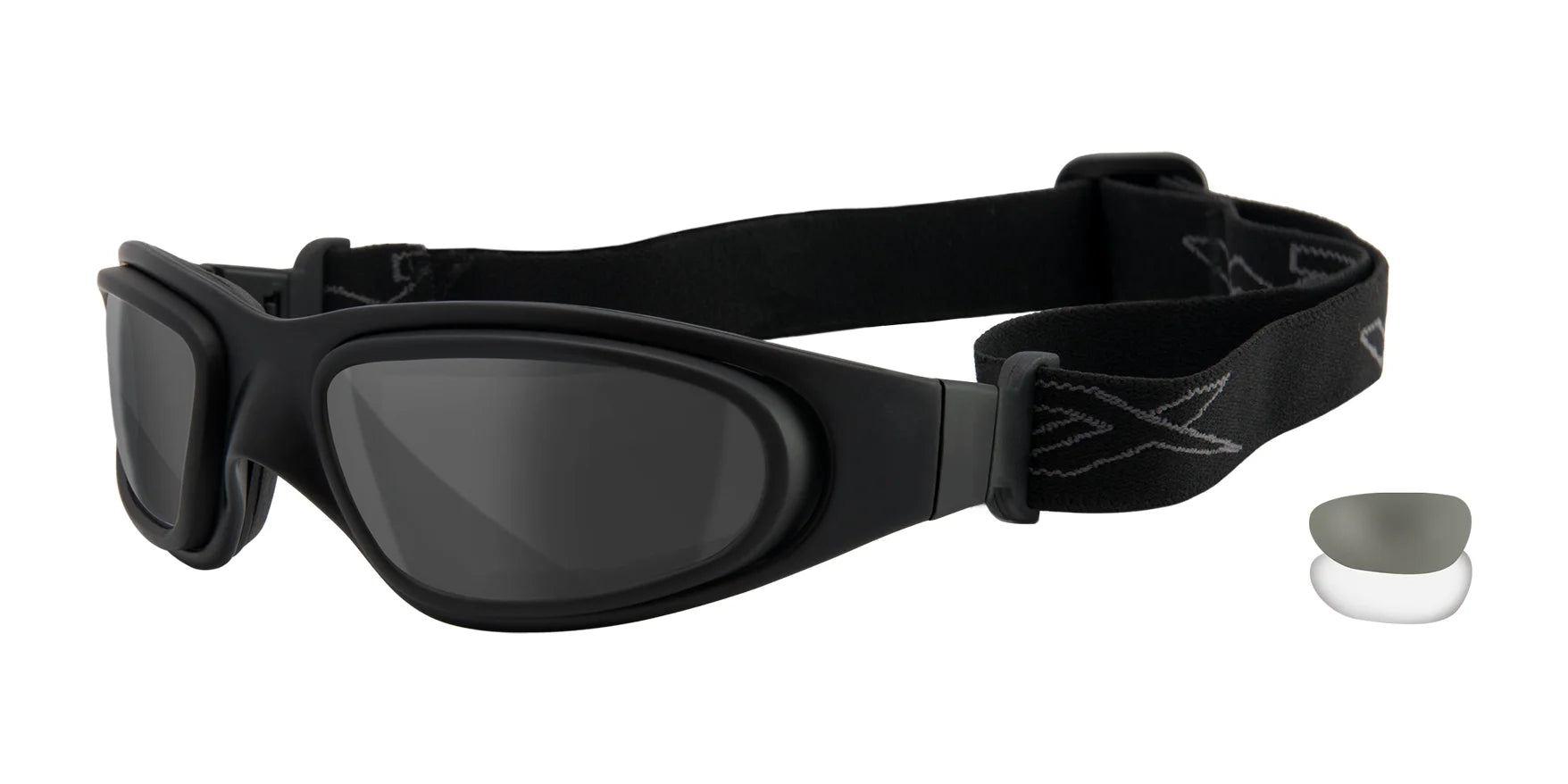 Wiley X SG-1 Goggles Matte Black / Clear, Smoke Grey