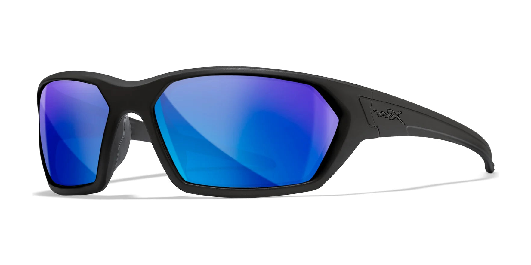 Wiley X IGNITE Sunglasses Matte Black / Polarized Blue Mirror