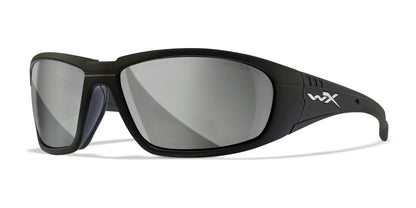 Wiley X BOSS Sunglasses Matte Black / Silver Flash