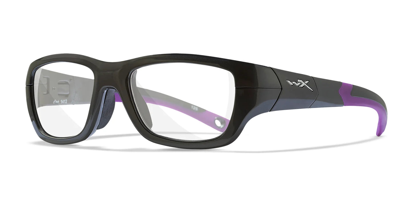 Wiley X FLASH Eyeglasses Graphite and Purple
