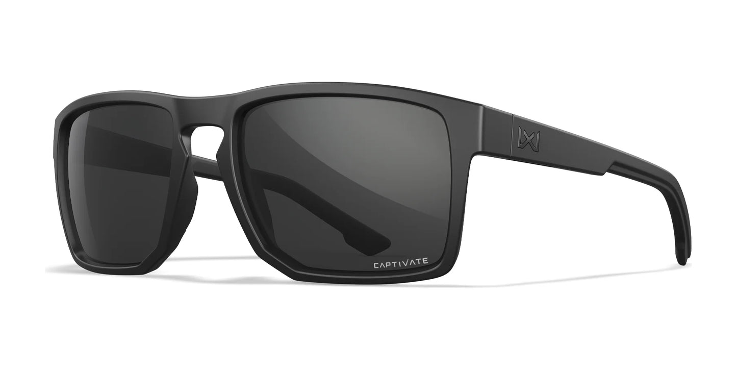 Wiley X FOUNDER Sunglasses Matte Black / CAPTIVATE™ Grey