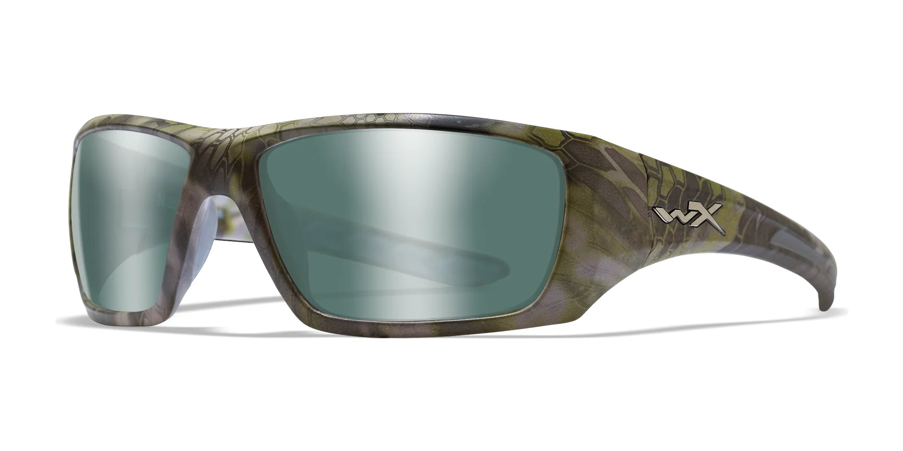 Wiley X NASH Sunglasses Kryptek® Altitude® / Polarized Green Platinum Flash