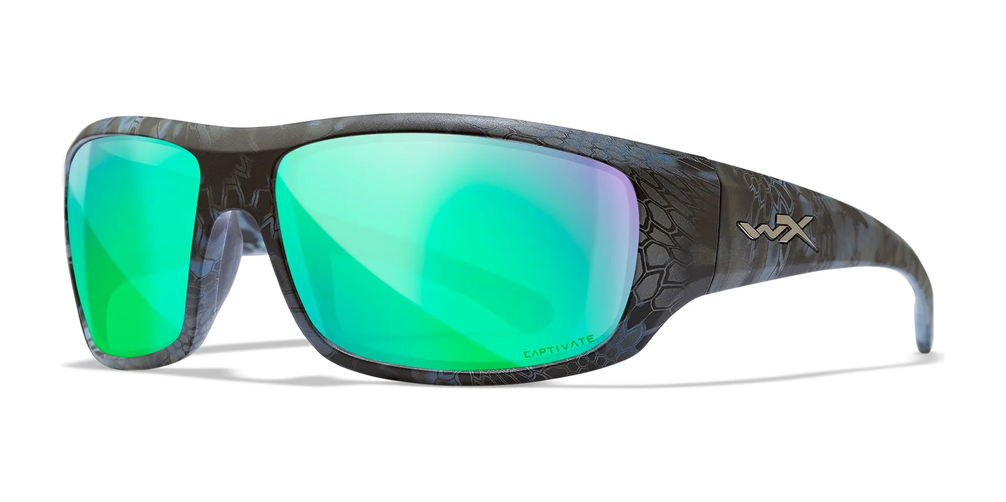 Wiley X OMEGA Sunglasses Kryptek® Neptune™ / CAPTIVATE™ Polarized Green Mirror