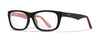 Wiley X LEAP Eyeglasses / Gloss Black With Red Temple