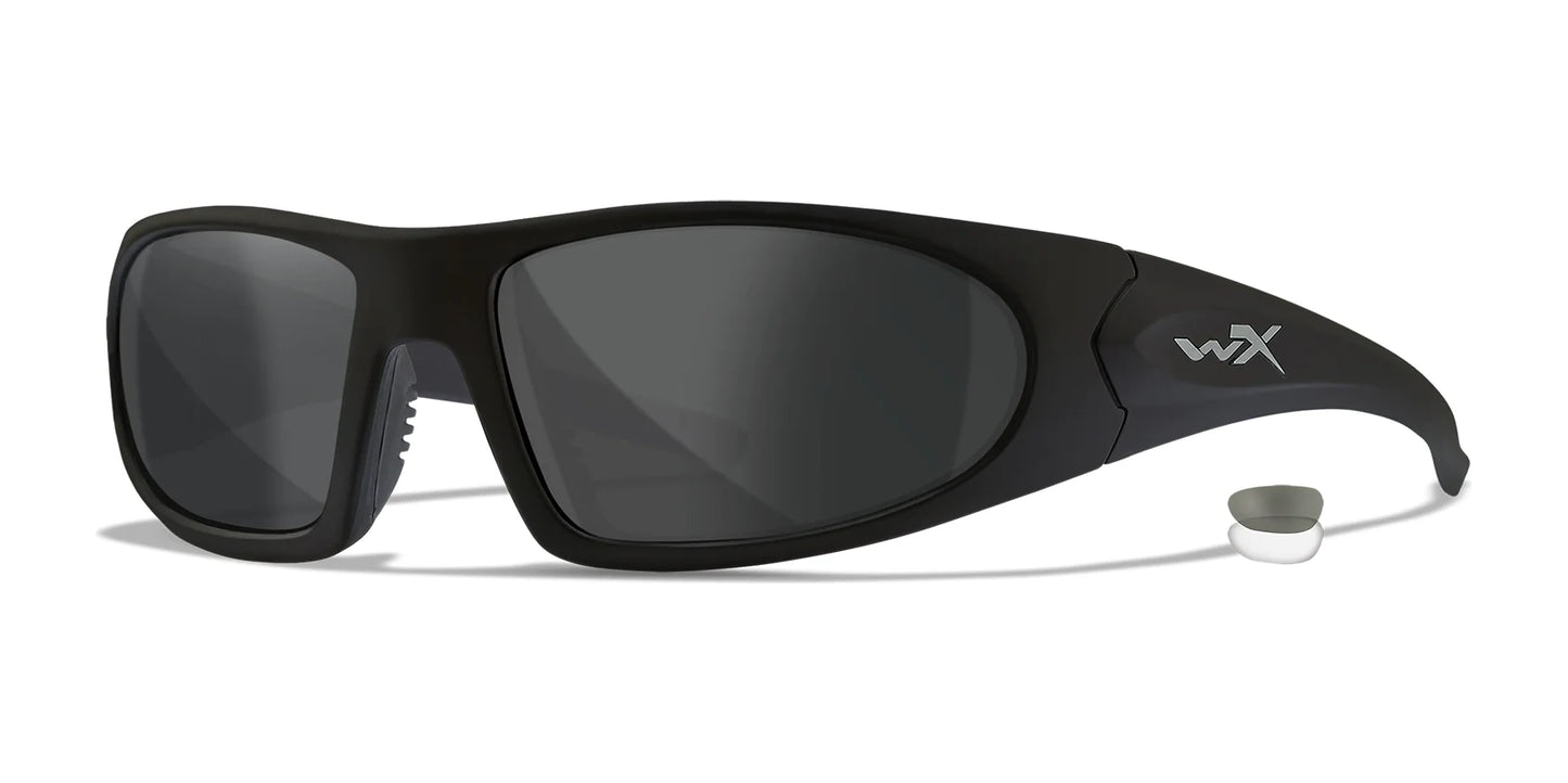 Wiley X ROMER 3 Safety Glasses Matte Black / Clear, Smoke Grey