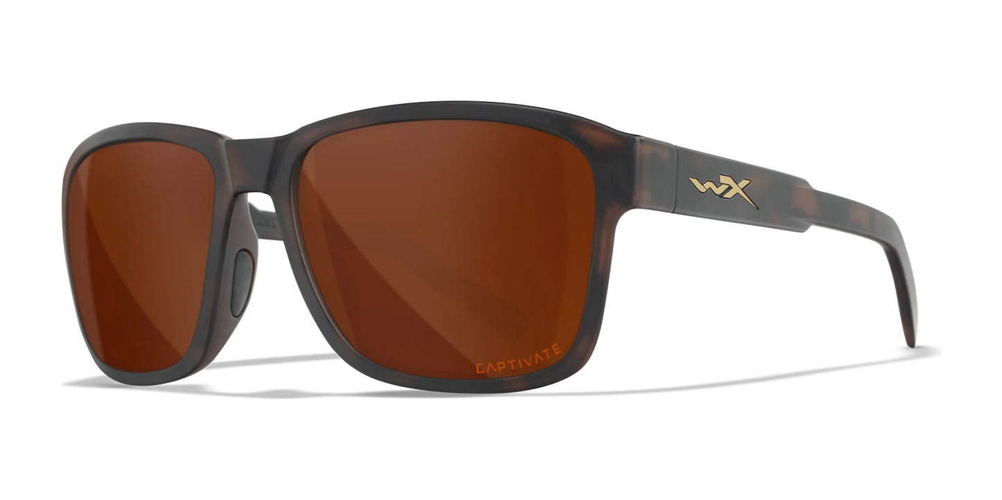 Wiley X TREK Sunglasses Matte Havana Brown / CAPTIVATE™ Polarized Copper